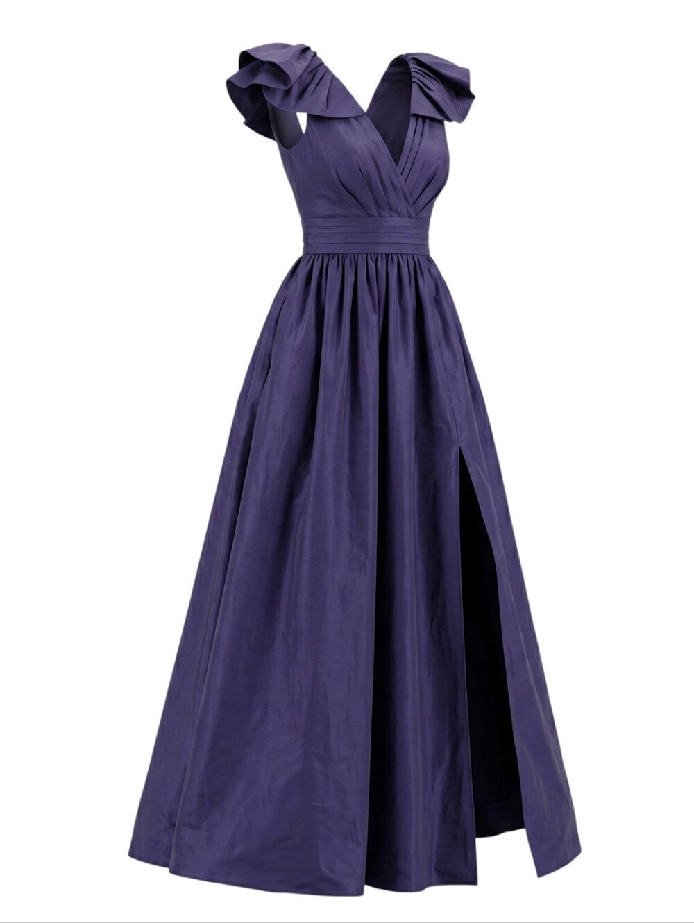 Marchesa Notte Taffeta Ball Gown Navy Blue 6